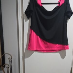 Black and Pink Women's Top